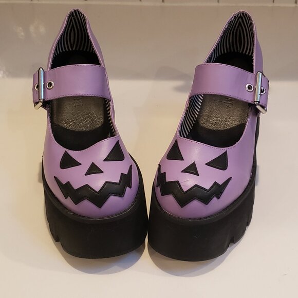 Trickz N Treatz Smile Like You Mean It Mary Jane Platforms Size 8 - Picture 2 of 12